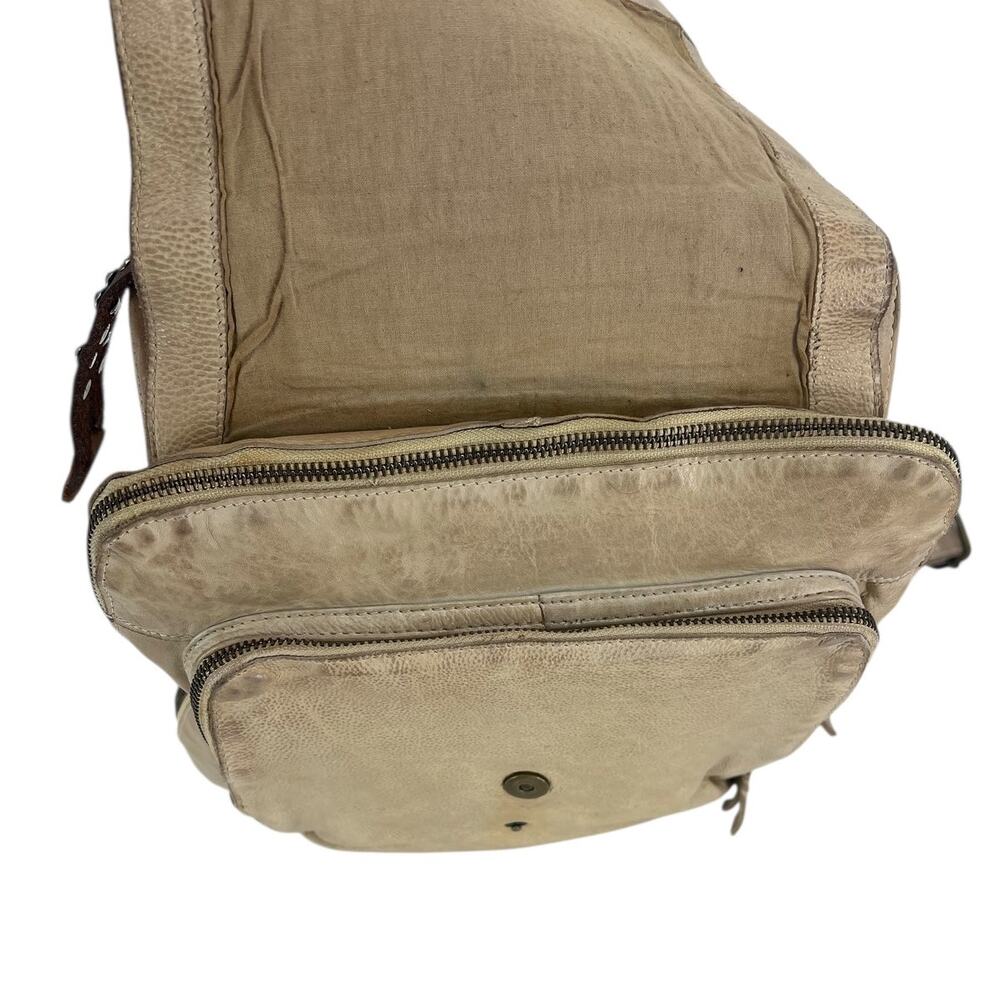Studio Caleidoscope Gatti Leather Stud Embellished Backpack in Beige - Picture 13 of 16